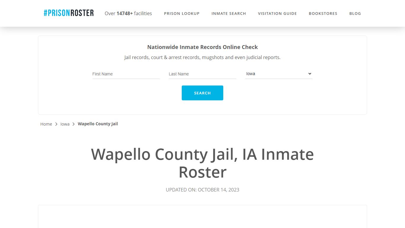 Wapello County Jail, IA Inmate Roster - Prisonroster